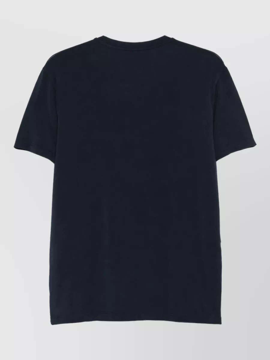 Emporio Armani Logo Embroidered Short Sleeve T-Shirt