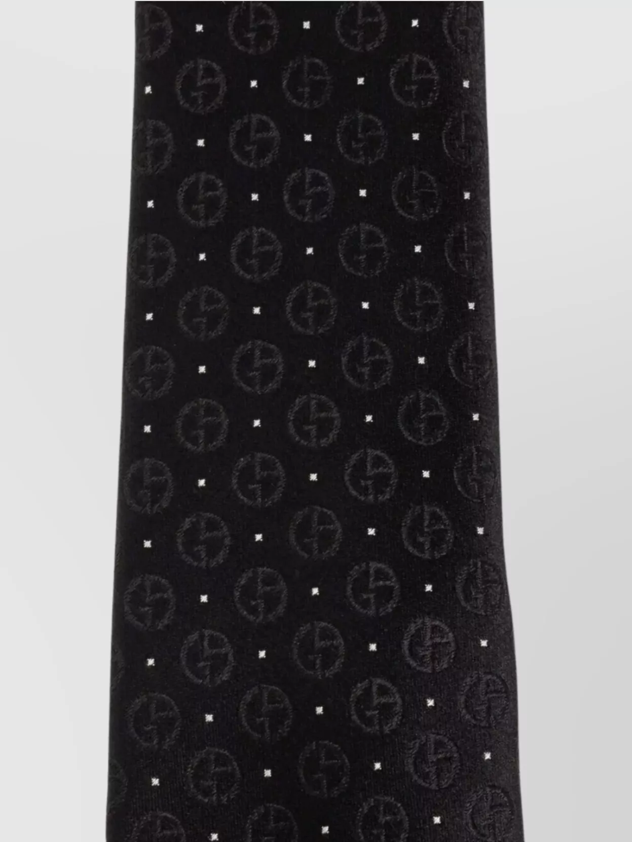 Giorgio Armani Pointed Tip Patterned Silk Tie