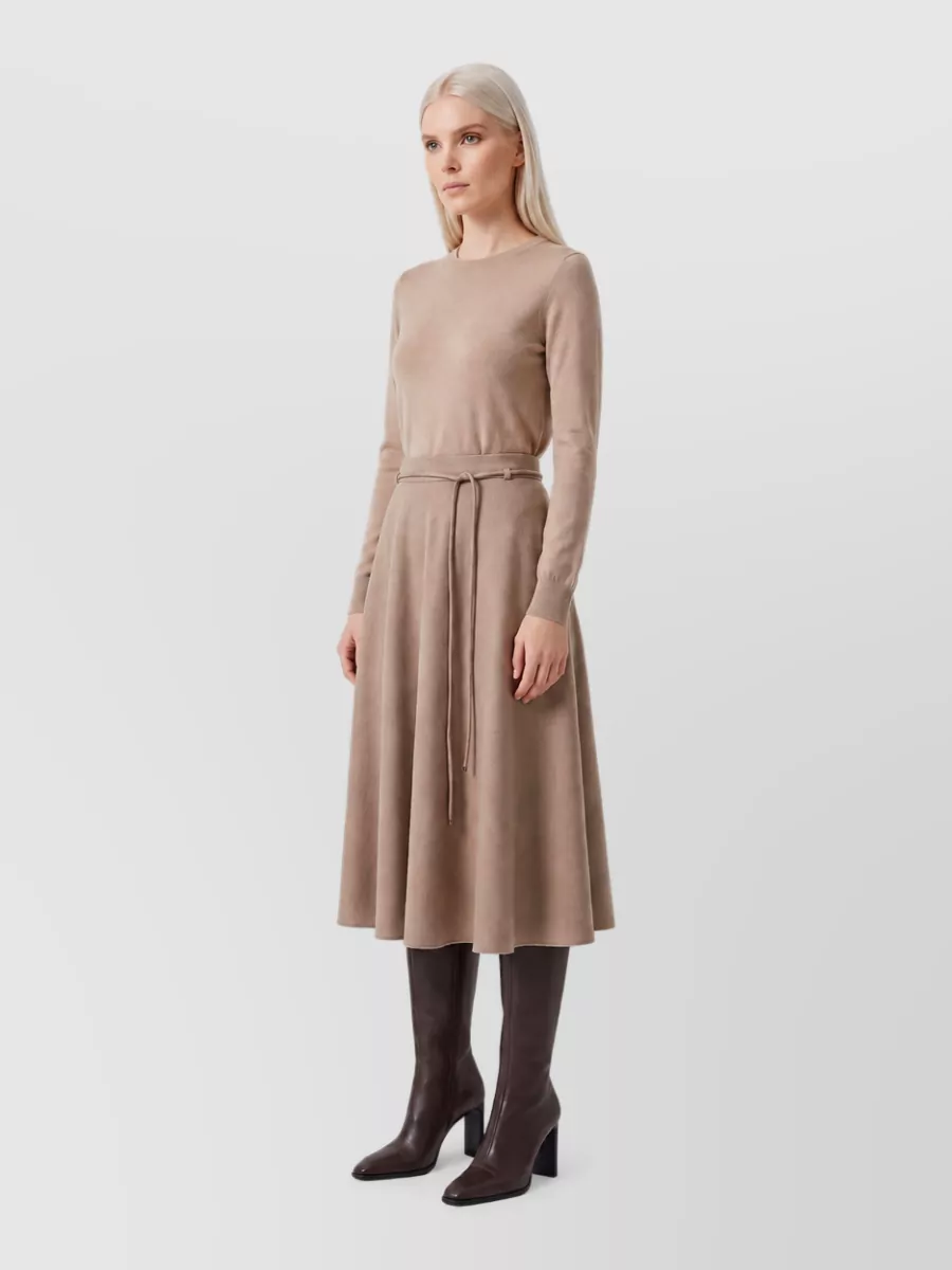 Max Mara Cashmere Flared Midi Skirt