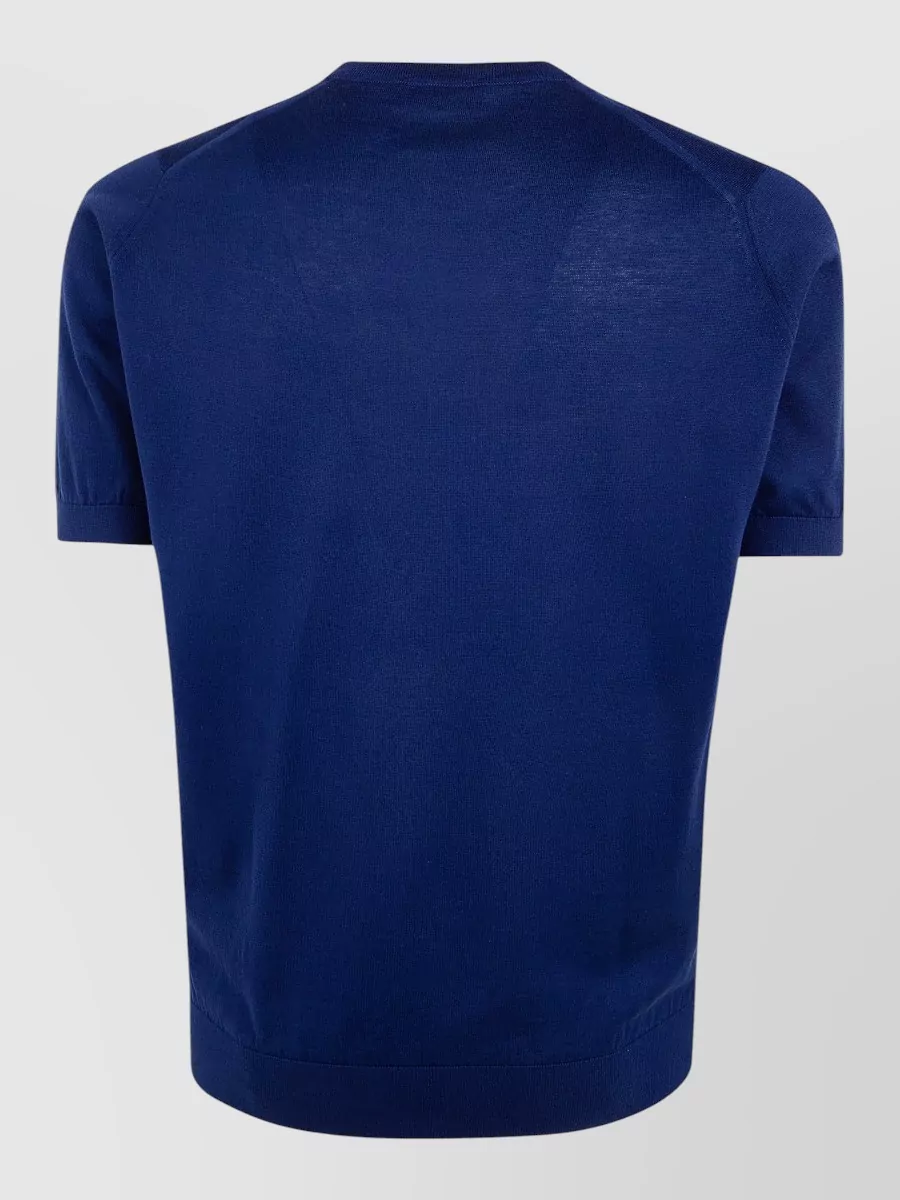 John Smedley Cotton Crewneck Short-Sleeve T-Shirt