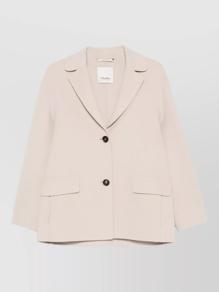 S Max Mara virgin wool single-breasted coat