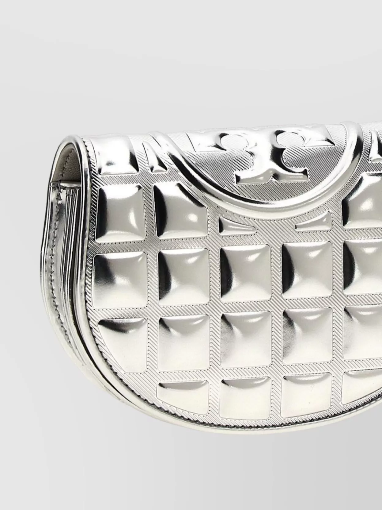 Tory Burch Quilted Metallic Chain Wallet