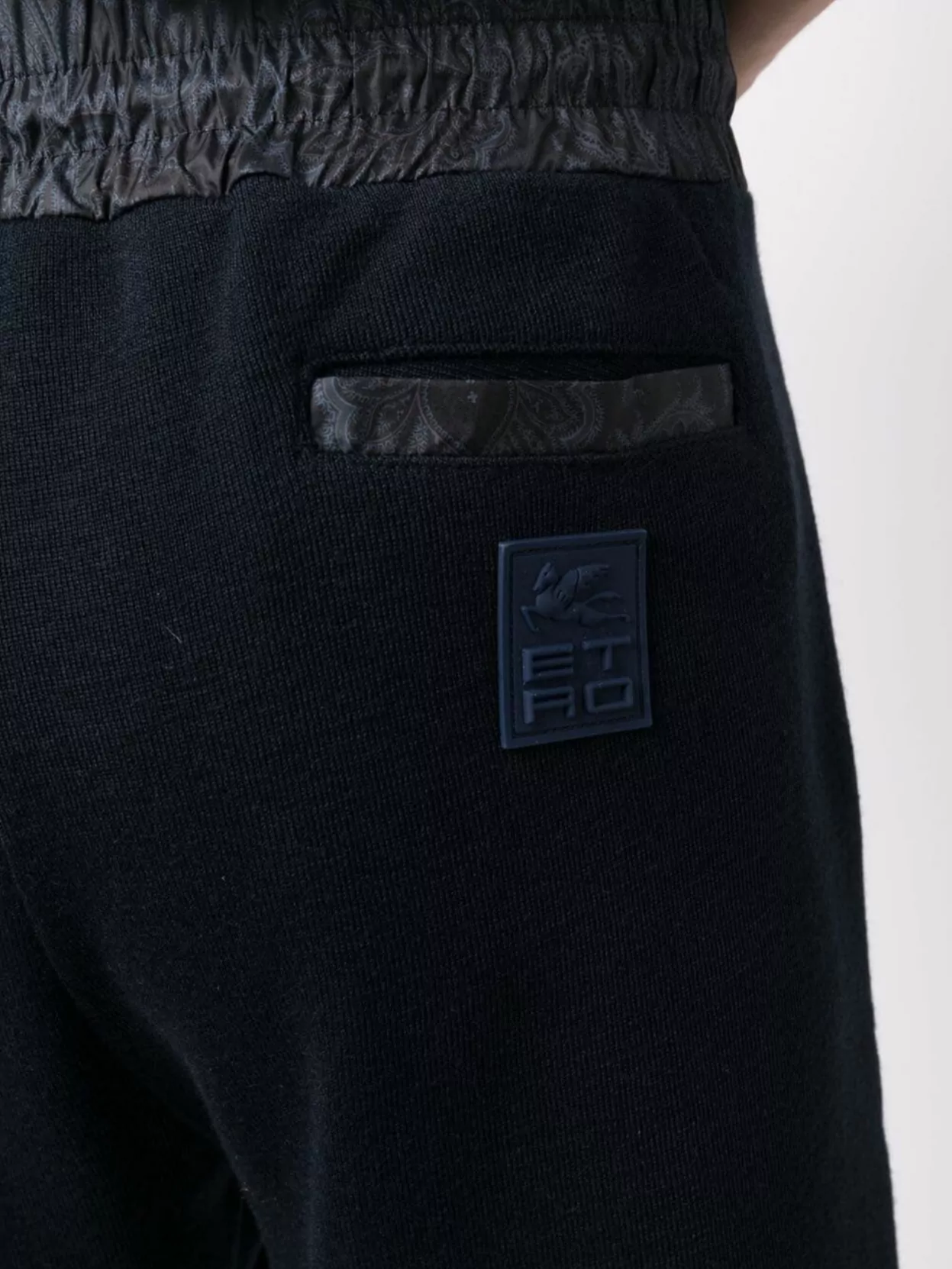 Etro Travel Trousers Ribbed Cuffs