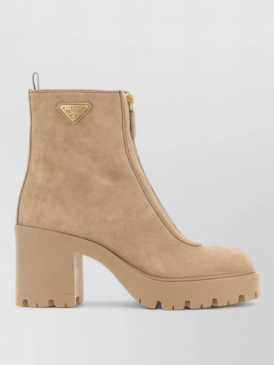 Prada Suede leather ankle boots