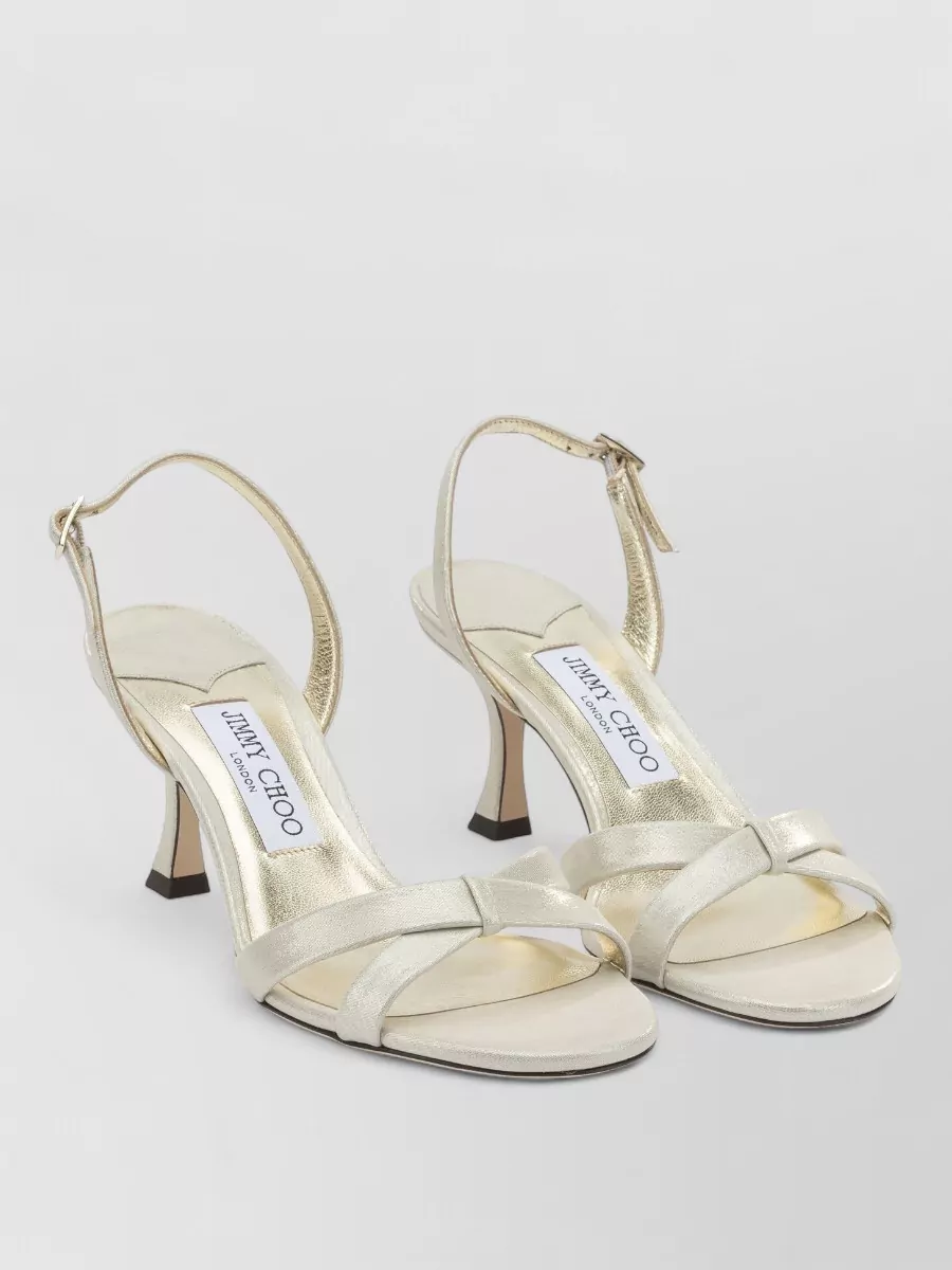 Jimmy Choo Elsy 70mm Heeled Sandals Ankle Strap In Multi