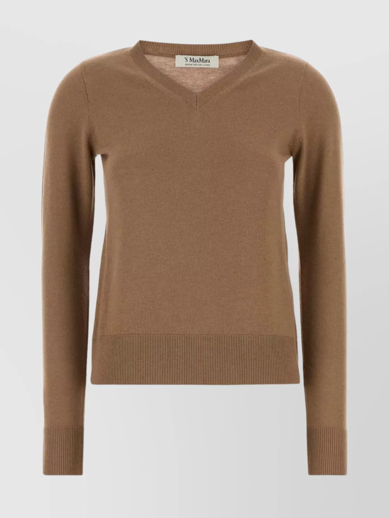 's Max Mara V-neck Wool Sweater Long Sleeves