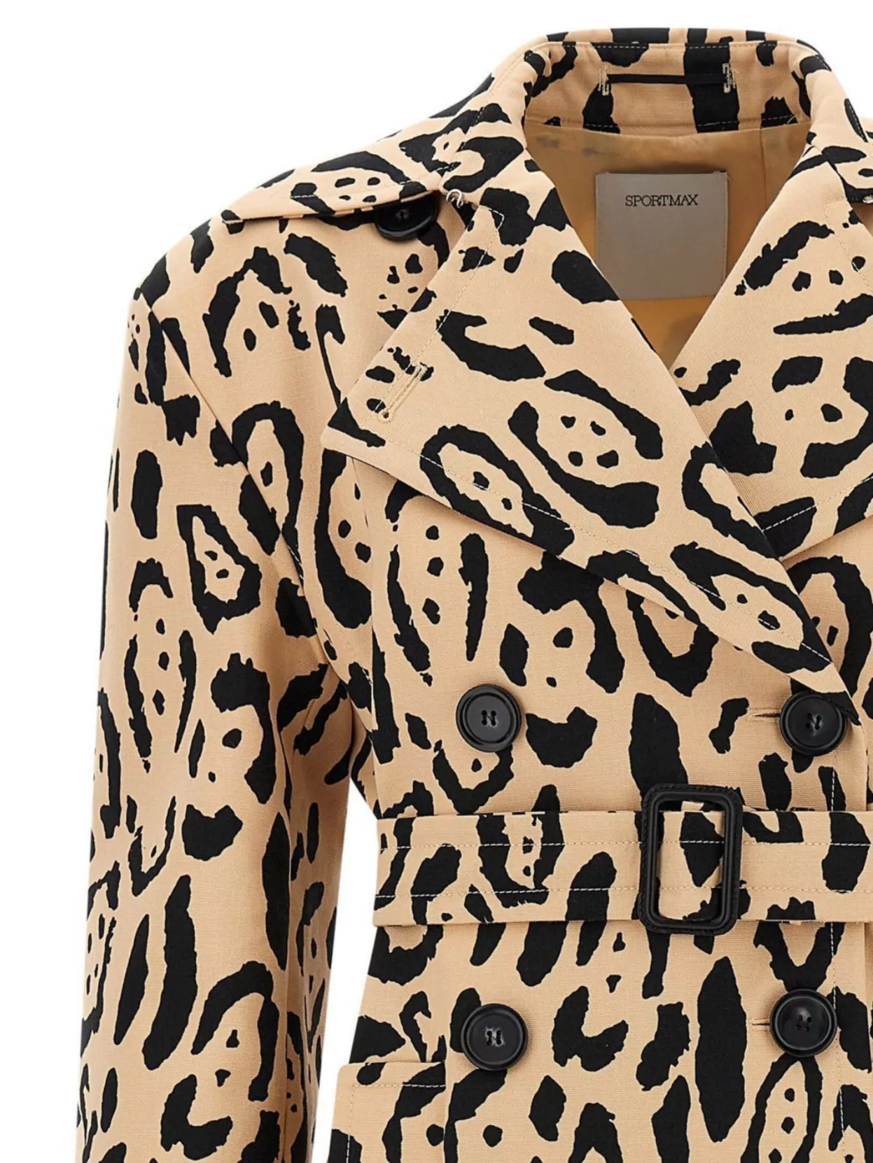 Sportmax Silk Leopard Print Astoria Maxi Dress