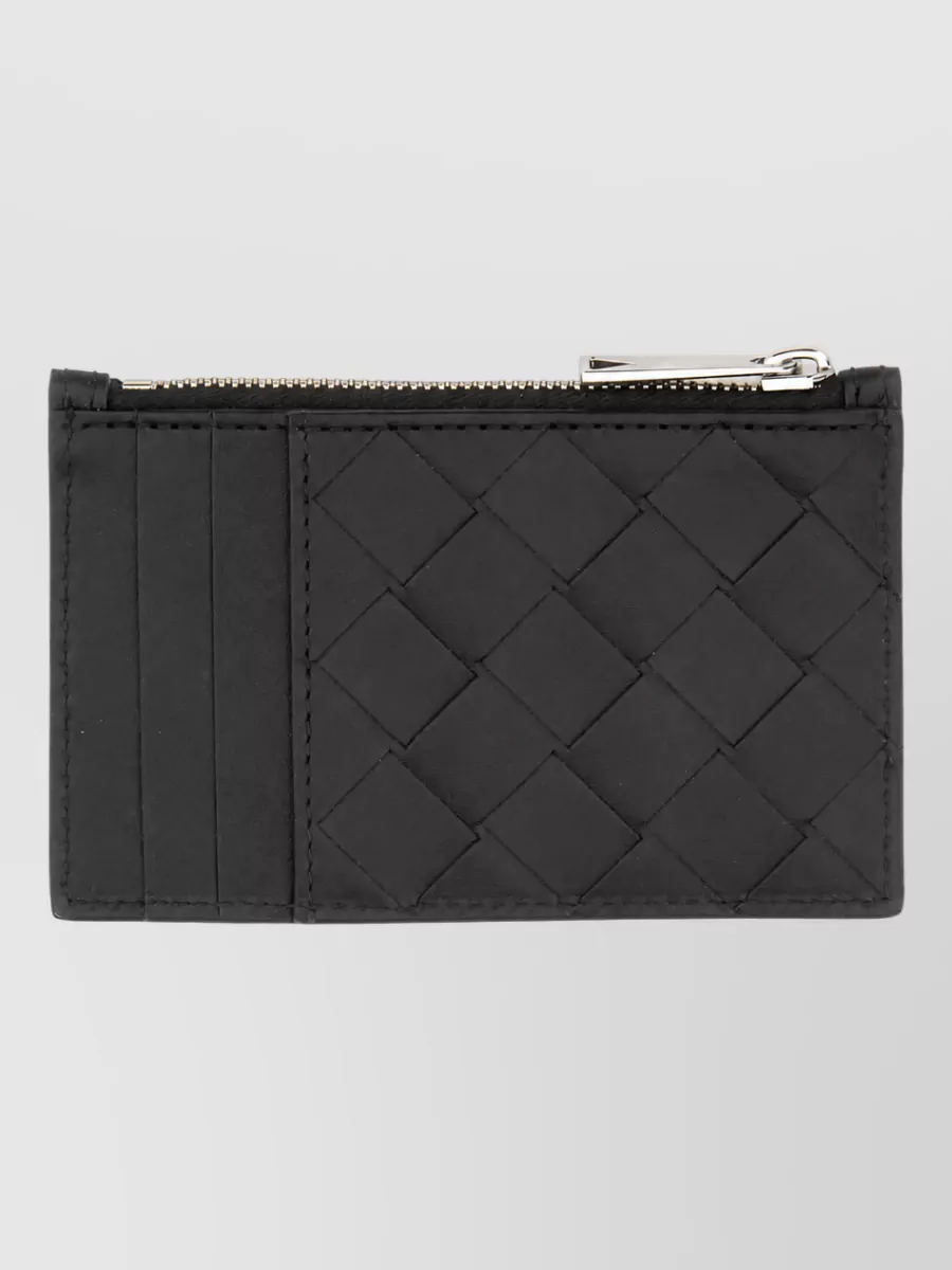 Bottega Veneta Leather Woven Card Holder