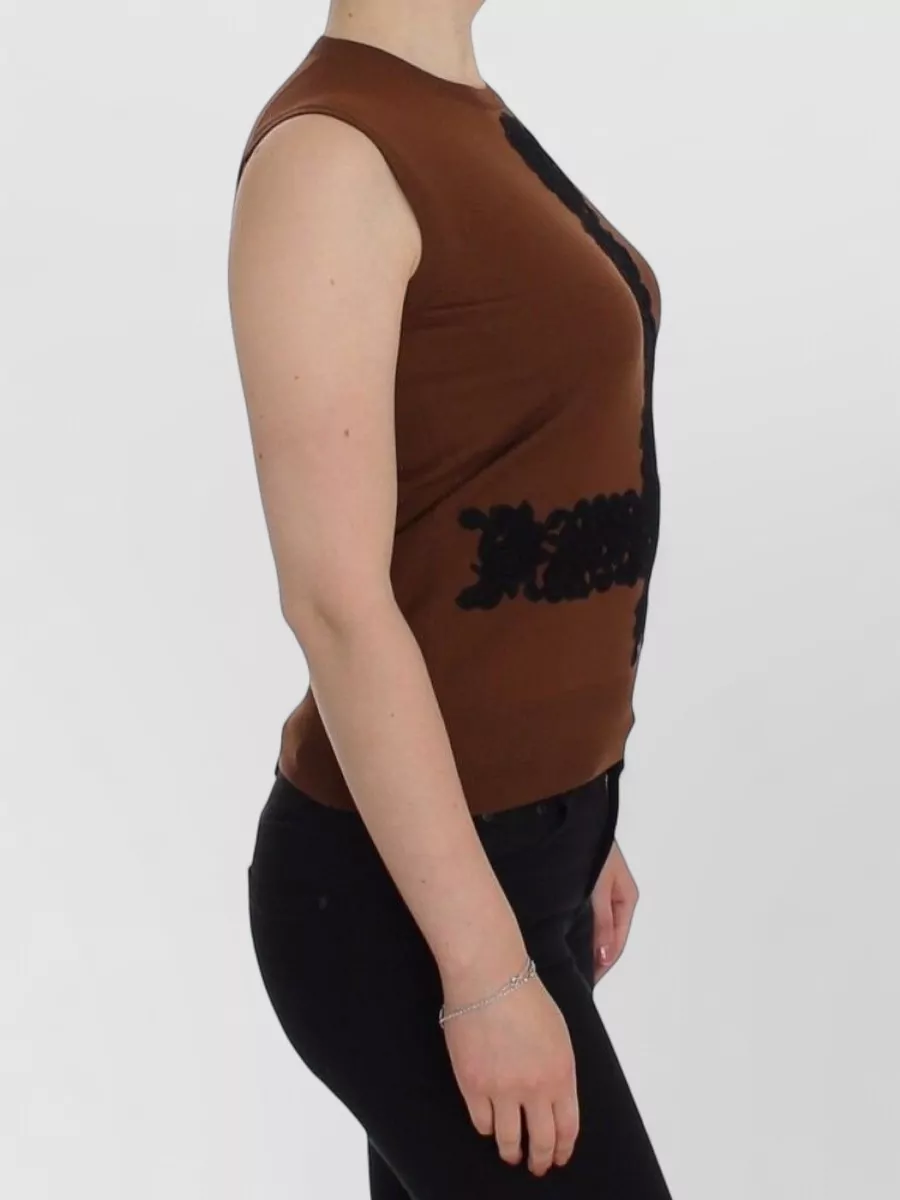 Dolce&Gabbana Lace Knit Sleeveless Top