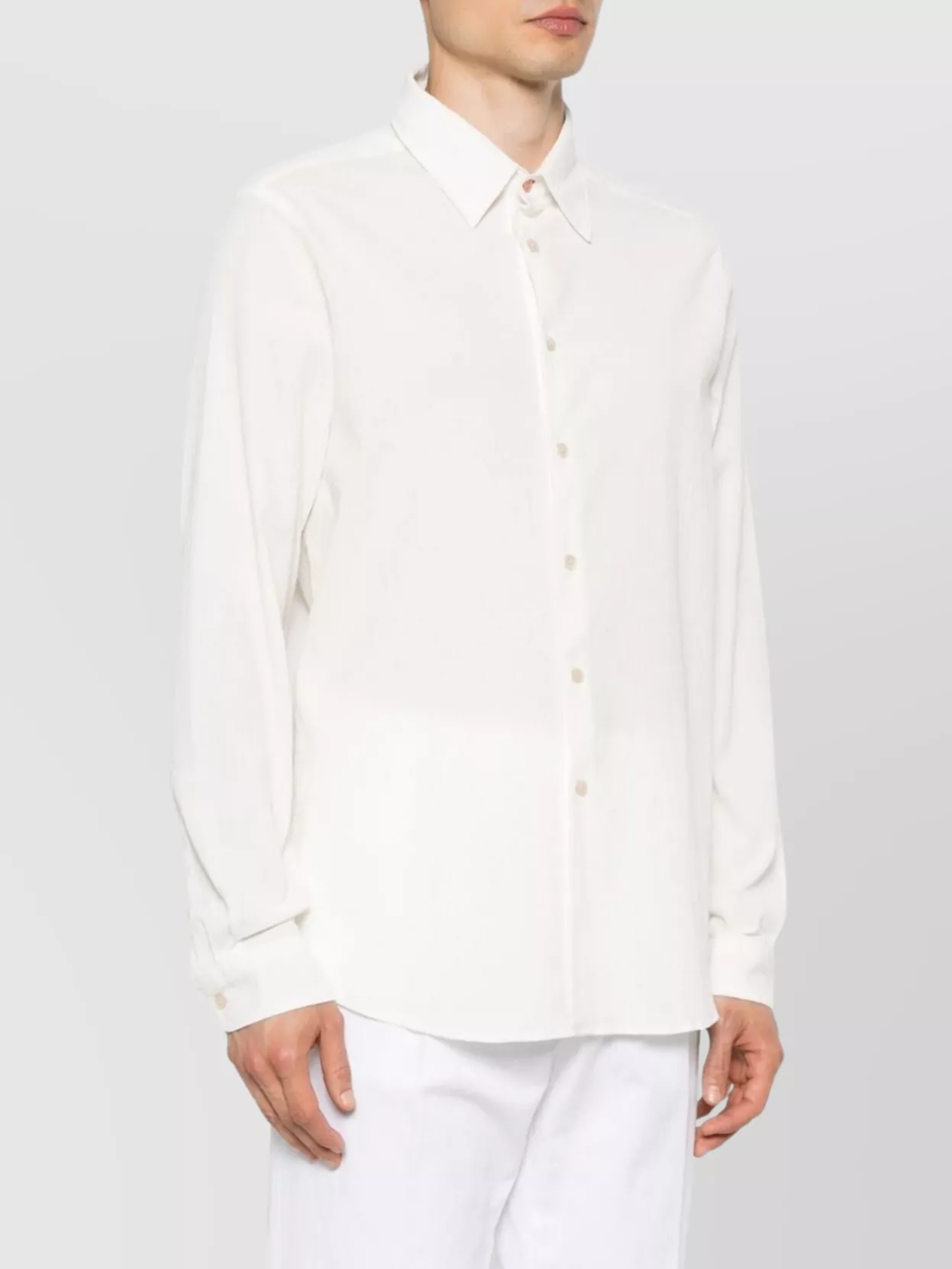 Paul Smith Shirt Long Sleeve Curved Hem