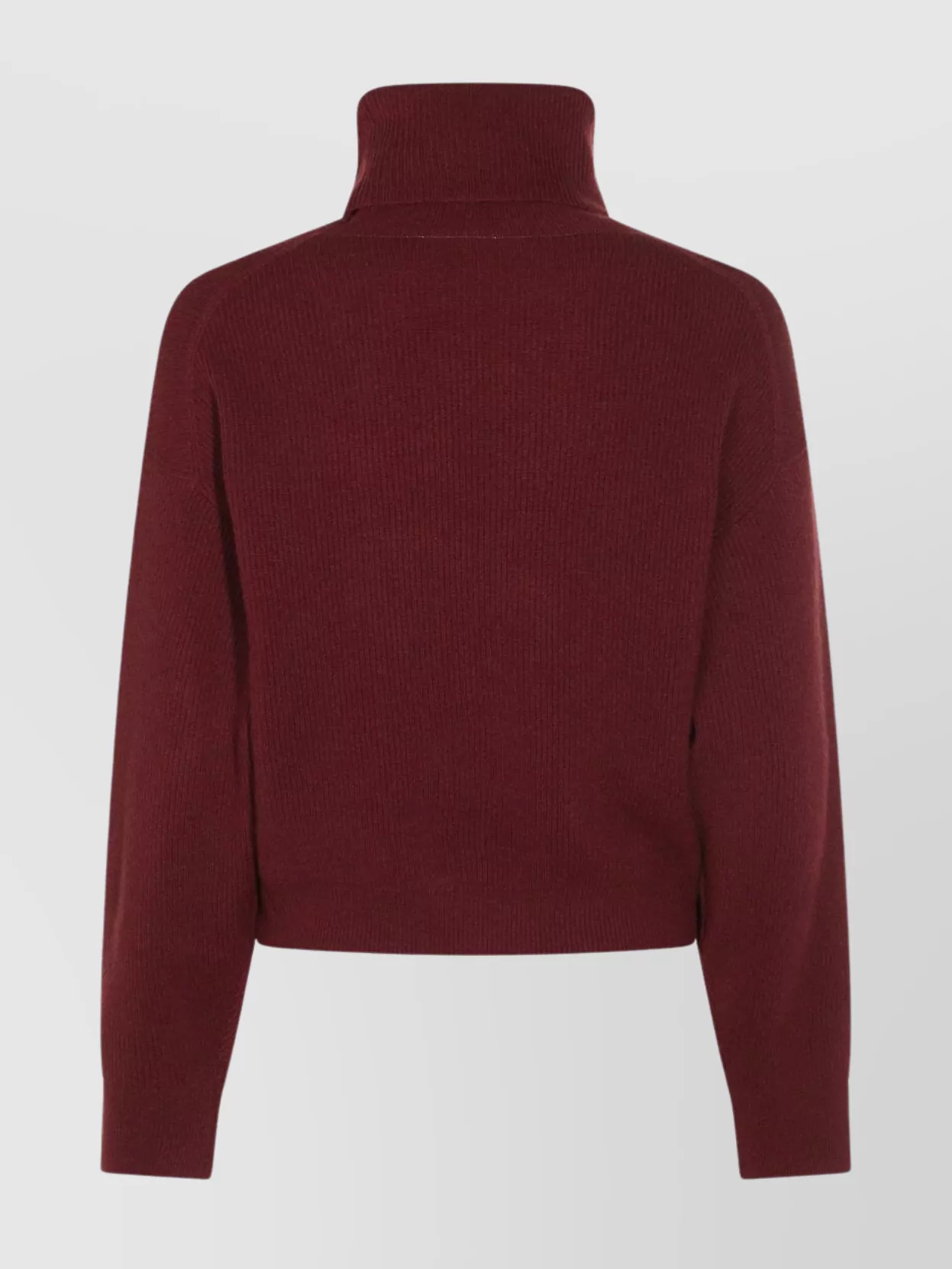 Brunello Cucinelli Ribbed Turtleneck Knitwear Relaxed Fit In Red