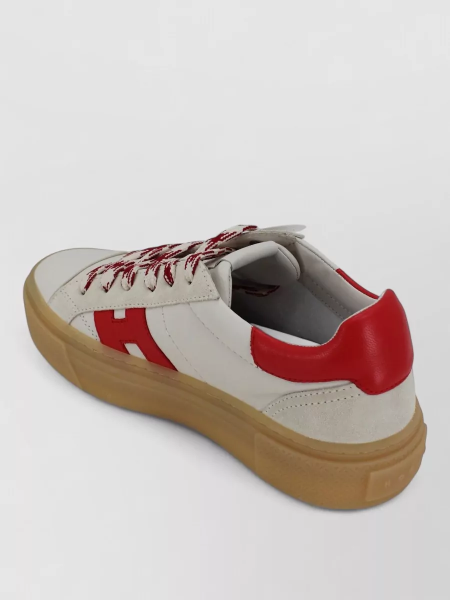 Hogan leather platform low-top sneakers