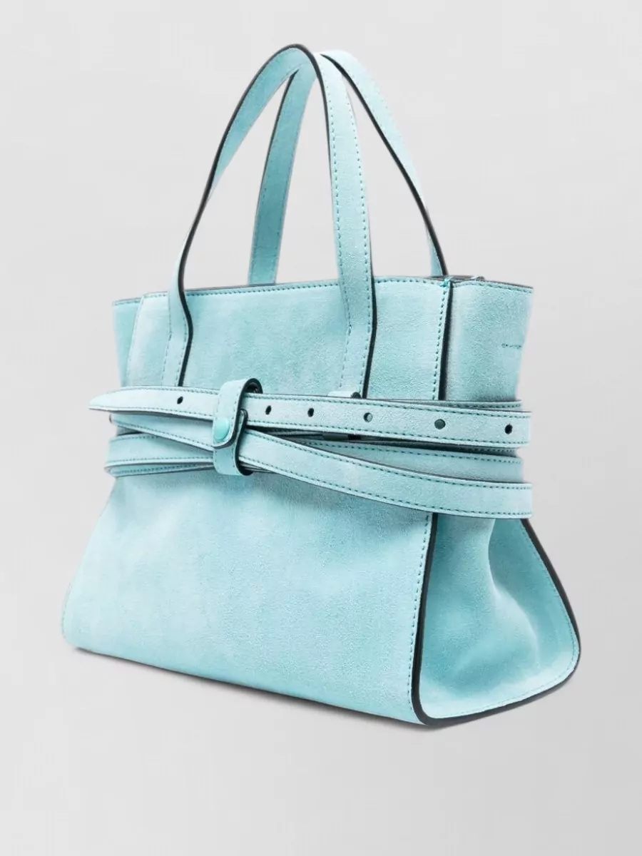 Moschino Suede Leather Tote Bag