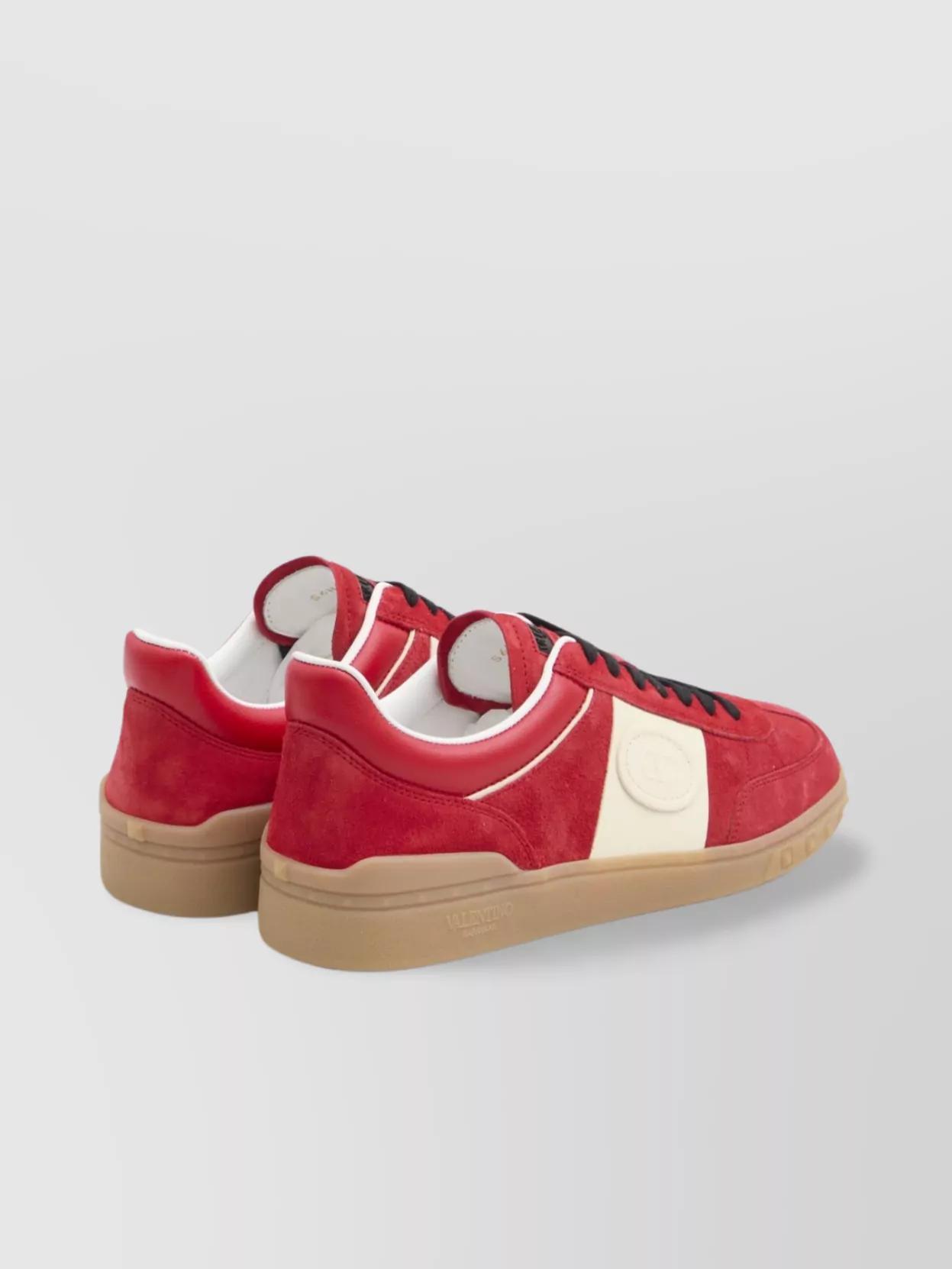 Valentino Garavani Low Top Sneakers In Leather And Rubber