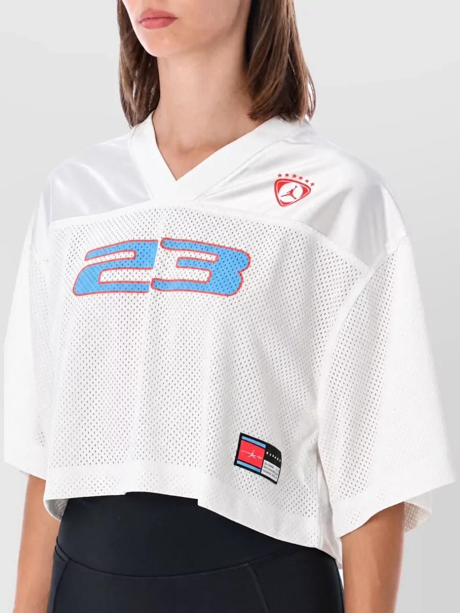 Nike Cropped Mesh Jersey Top