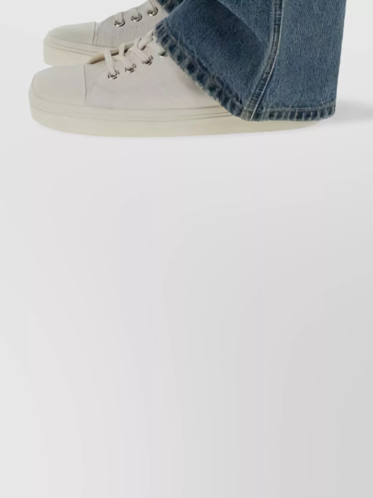 Moschino "Wide Fit" Distressed Jeans With Patch Pockets