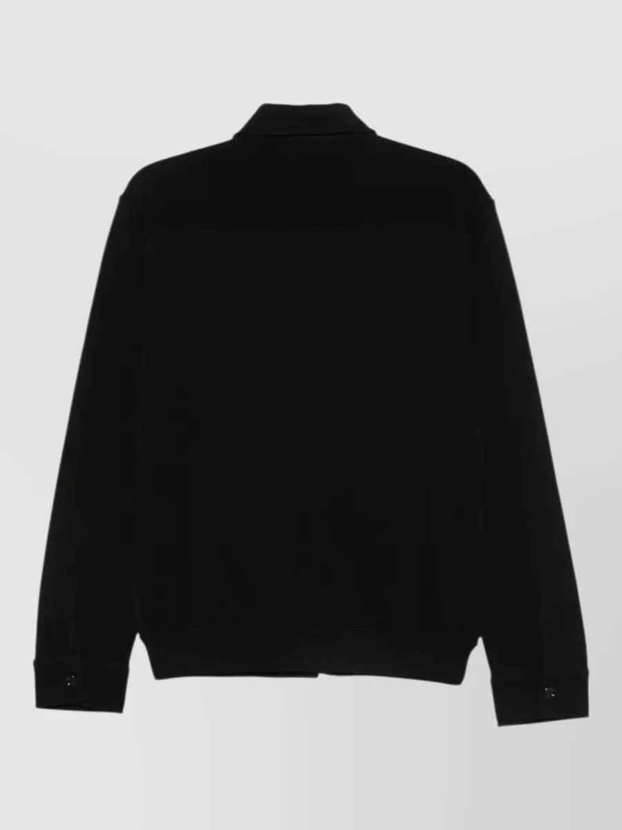 Lardini Ribbed Cotton Shirt Jacket