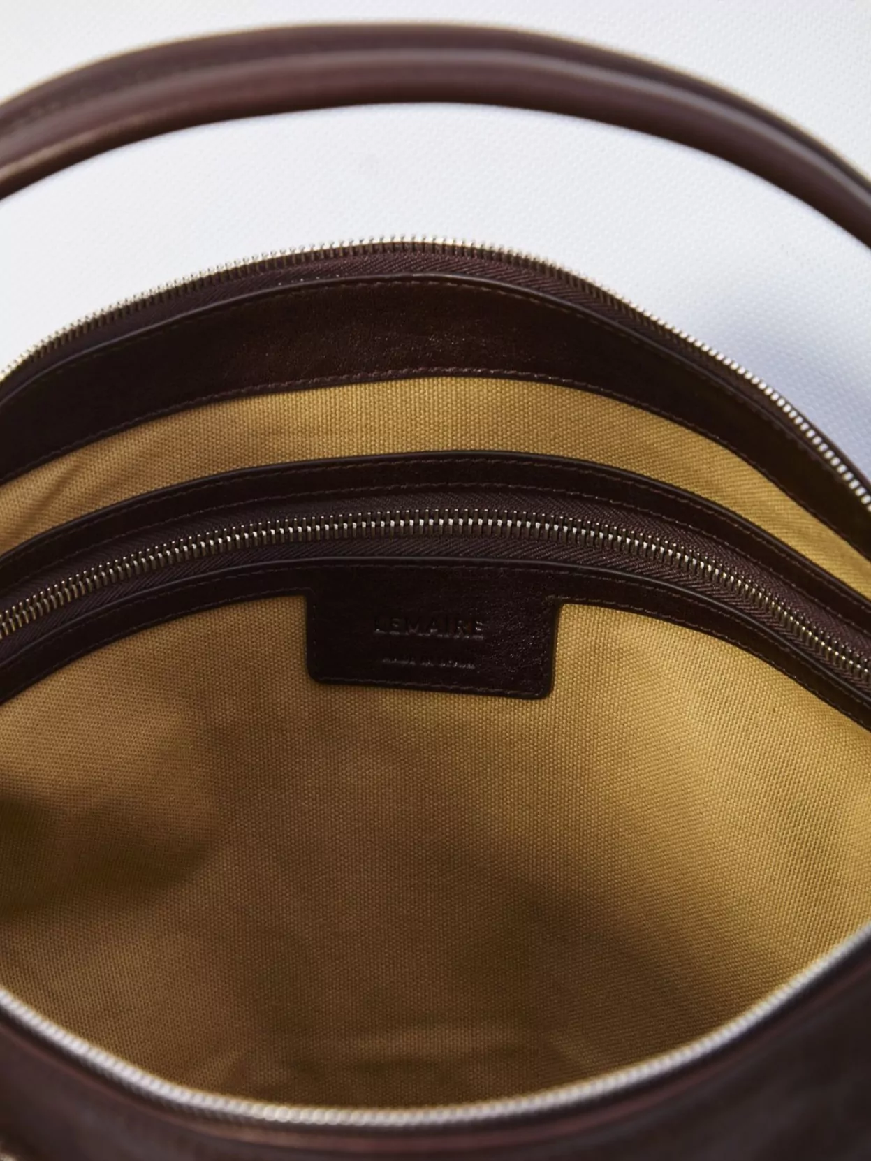 Lemaire Soft Hobo Bag With Unique Leather Features