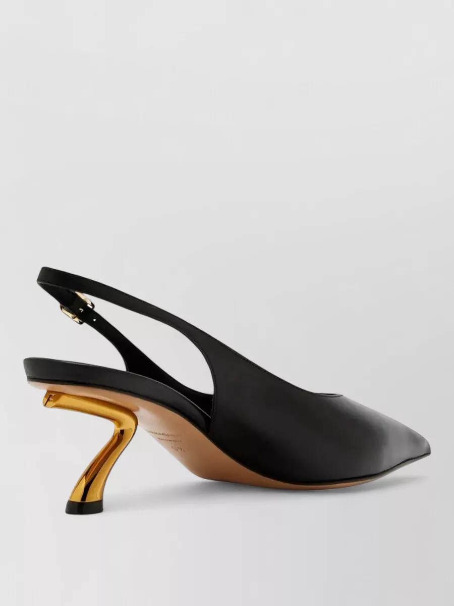 Ferragamo Leather Slingback Pumps