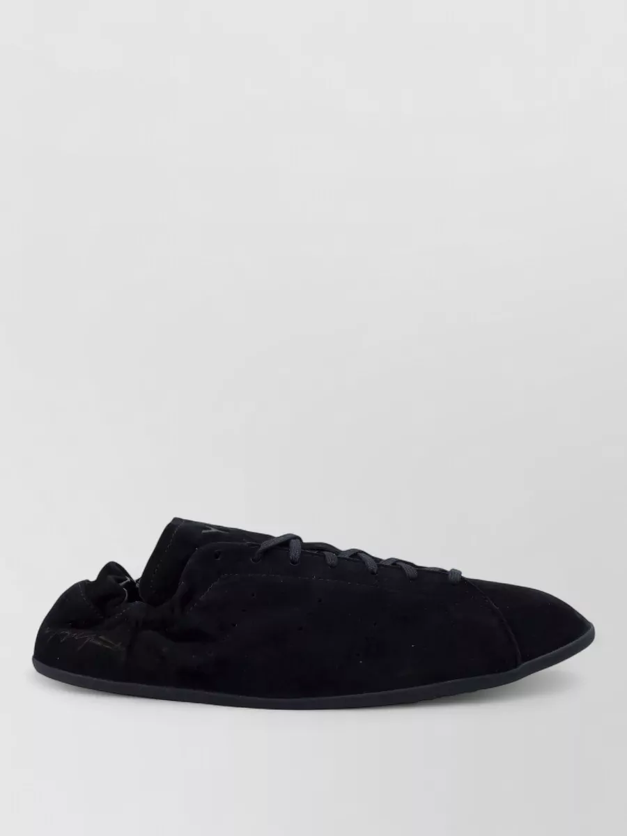 Y-3 Leather Lace-Up Sneakers