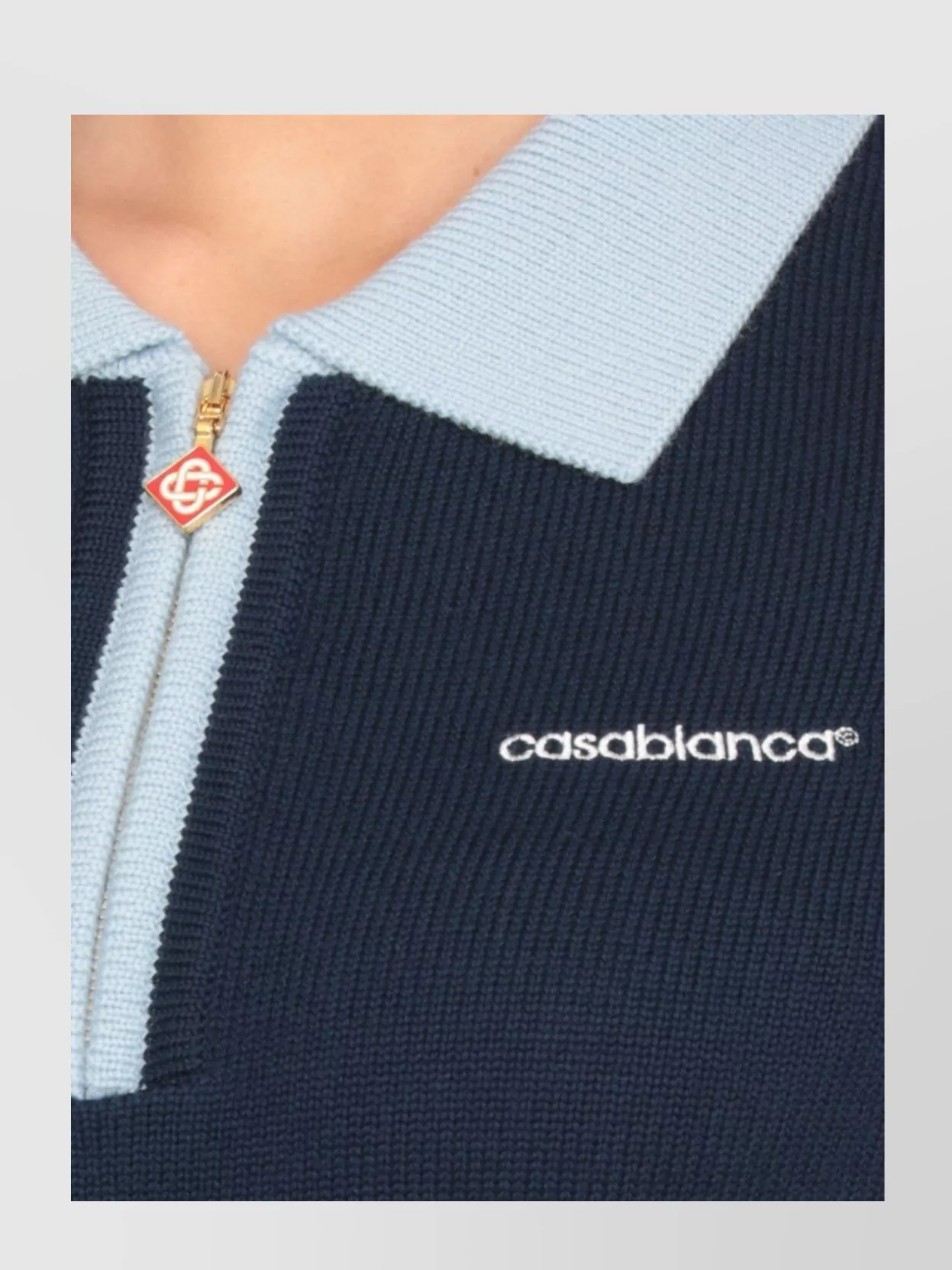Casablanca Merino Wool Polo Shirt