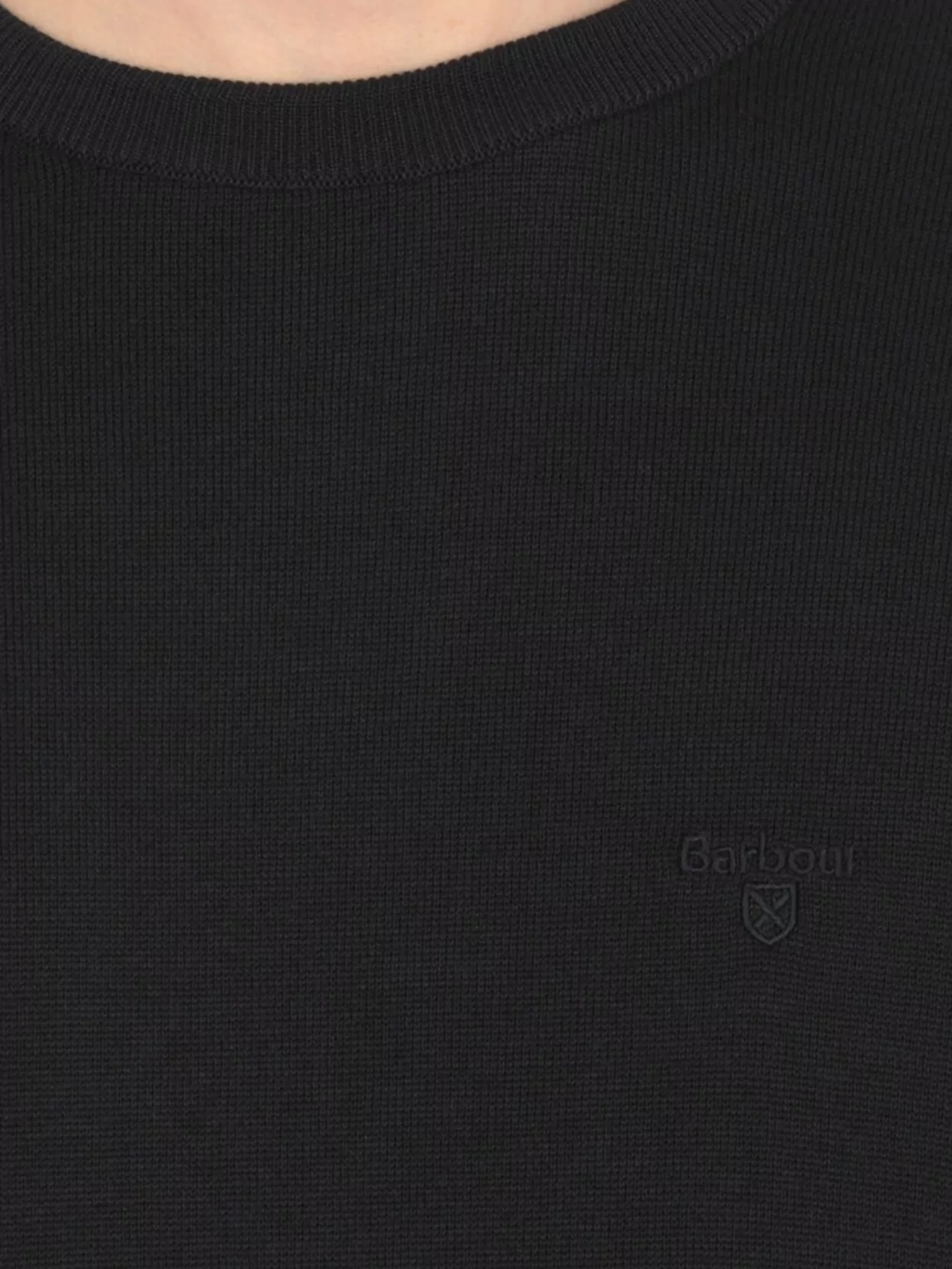 Barbour Crewneck Sweater Ribbed Long Sleeves