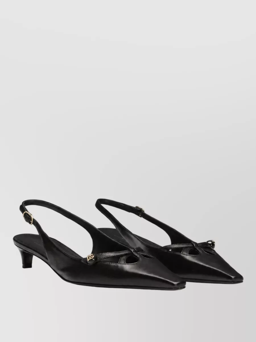 Dolce&Gabbana Leather Slingback Mules