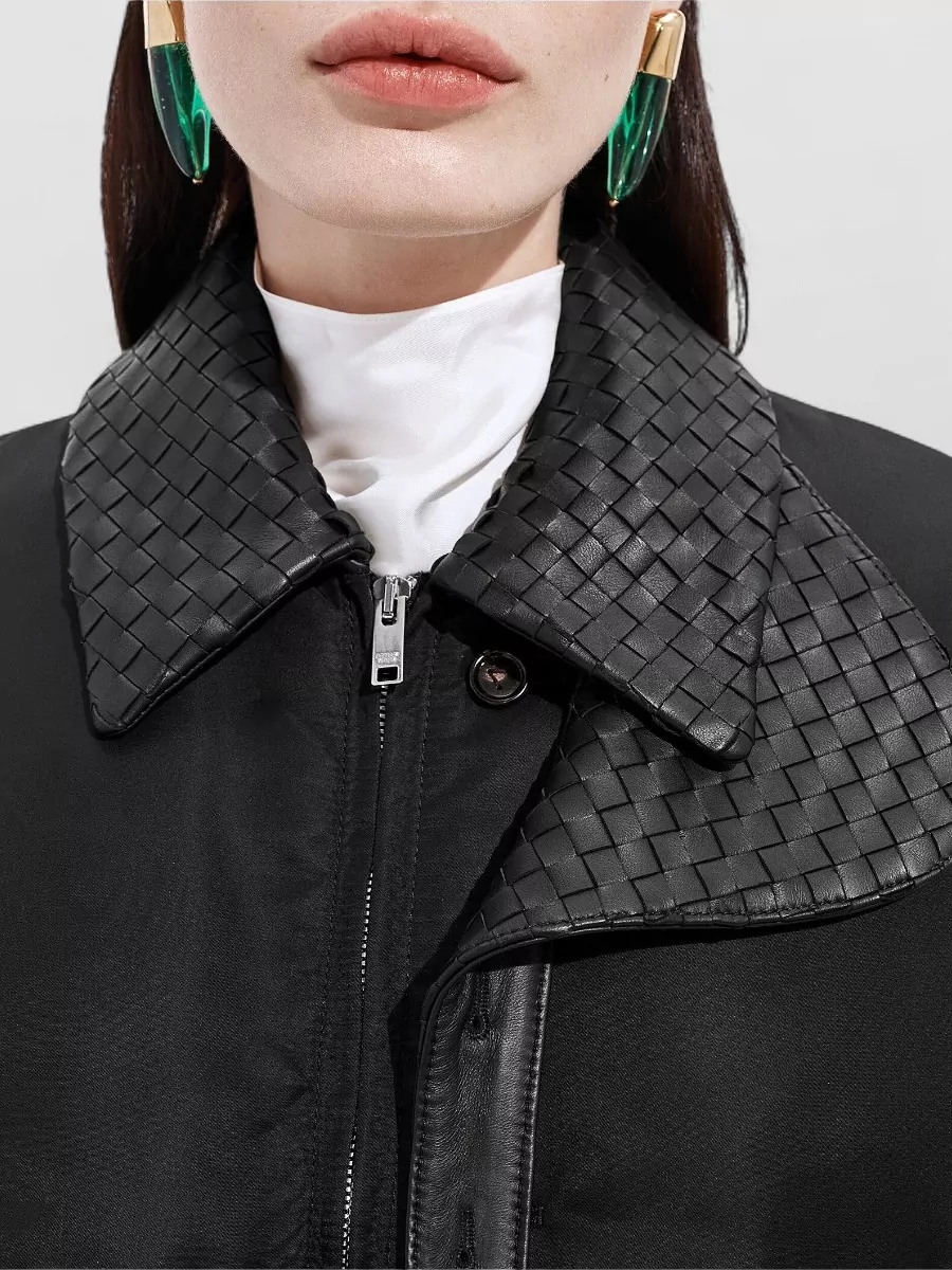 Bottega Veneta Nylon Padded Bomber Jacket