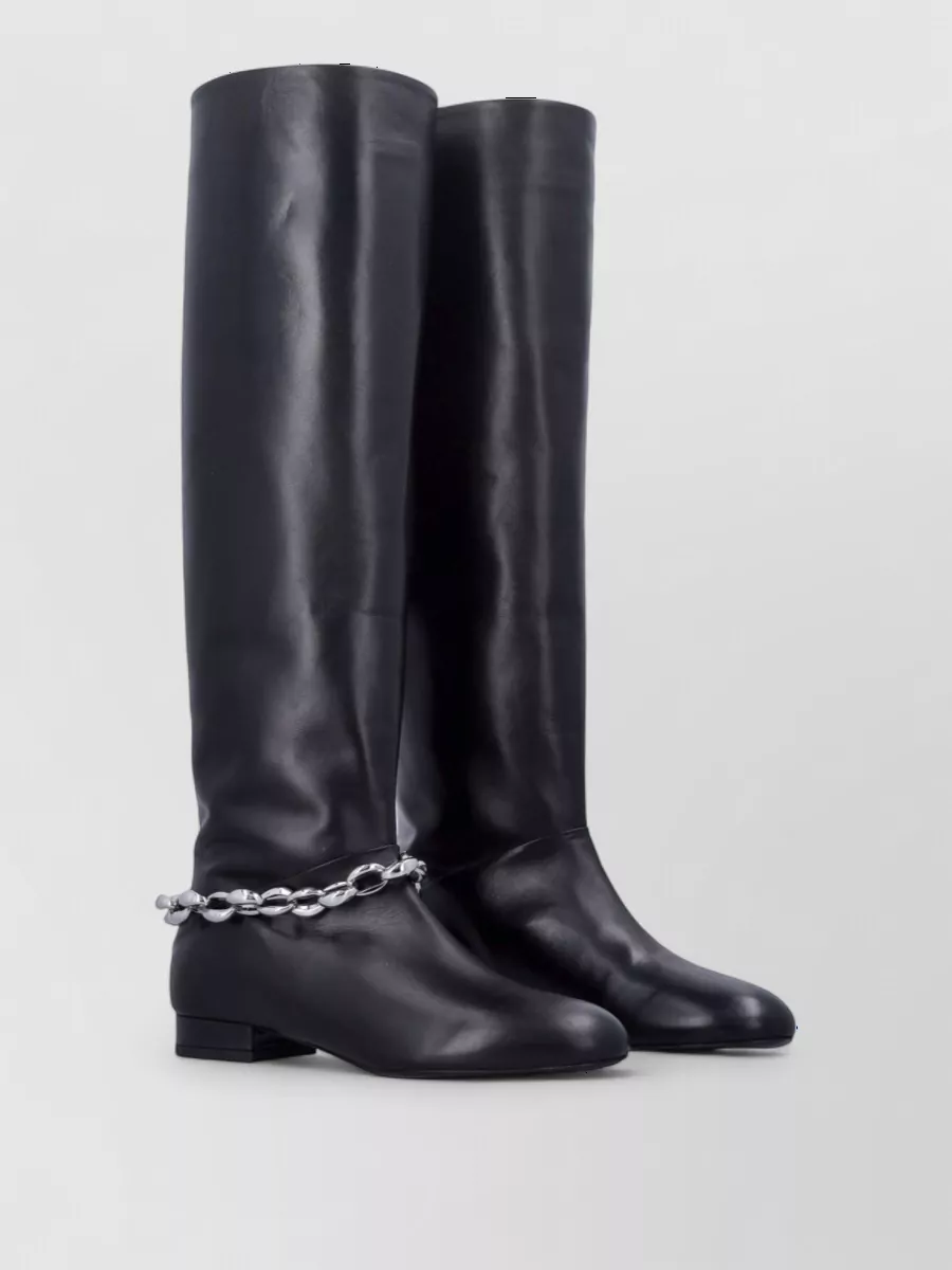 By Far leather knee-high boots
