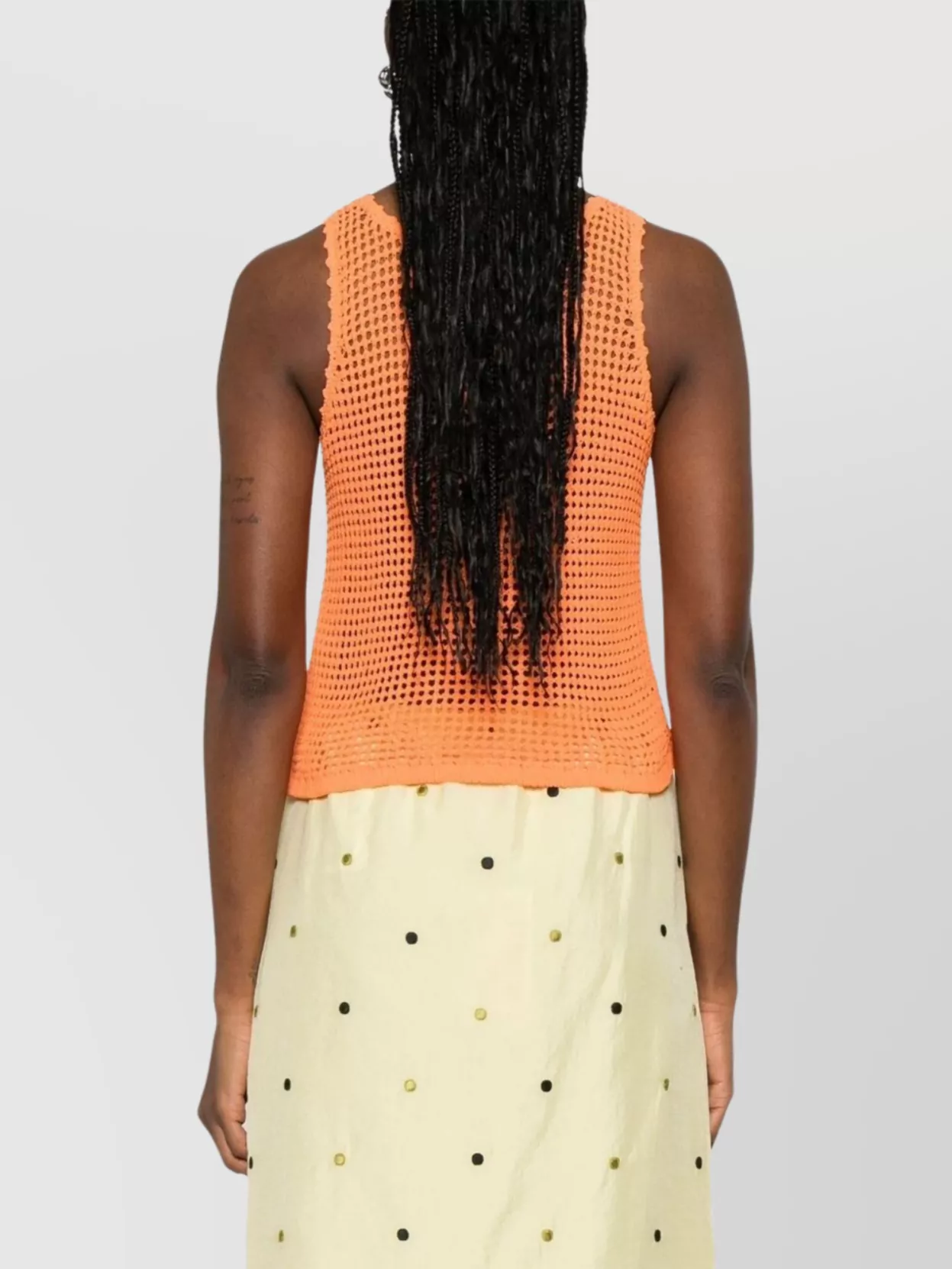 Kenzo Crochet Floral Sleeve Detail Top