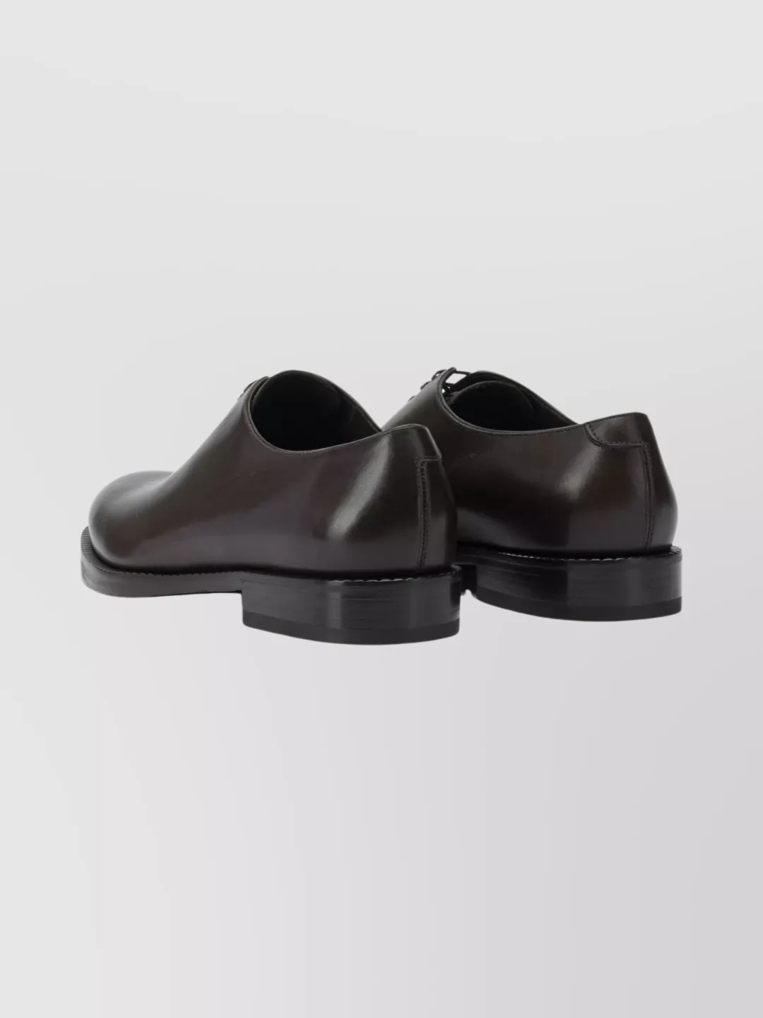 Ferragamo Round Toe Leather Lace-Up Footwear