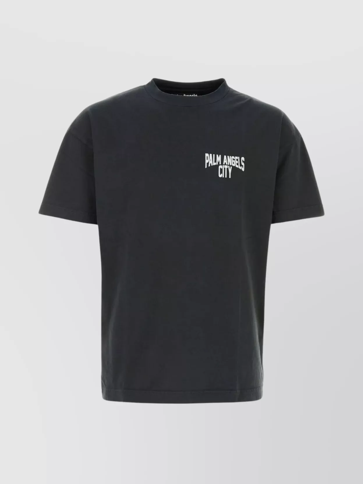 Shop Palm Angels City Print Crew-neck T-shirt