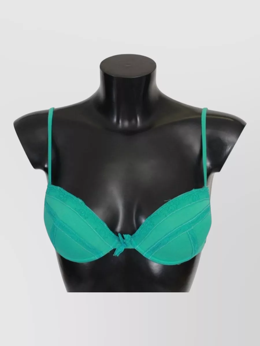 Ermanno Scervino cotton lace push up bra