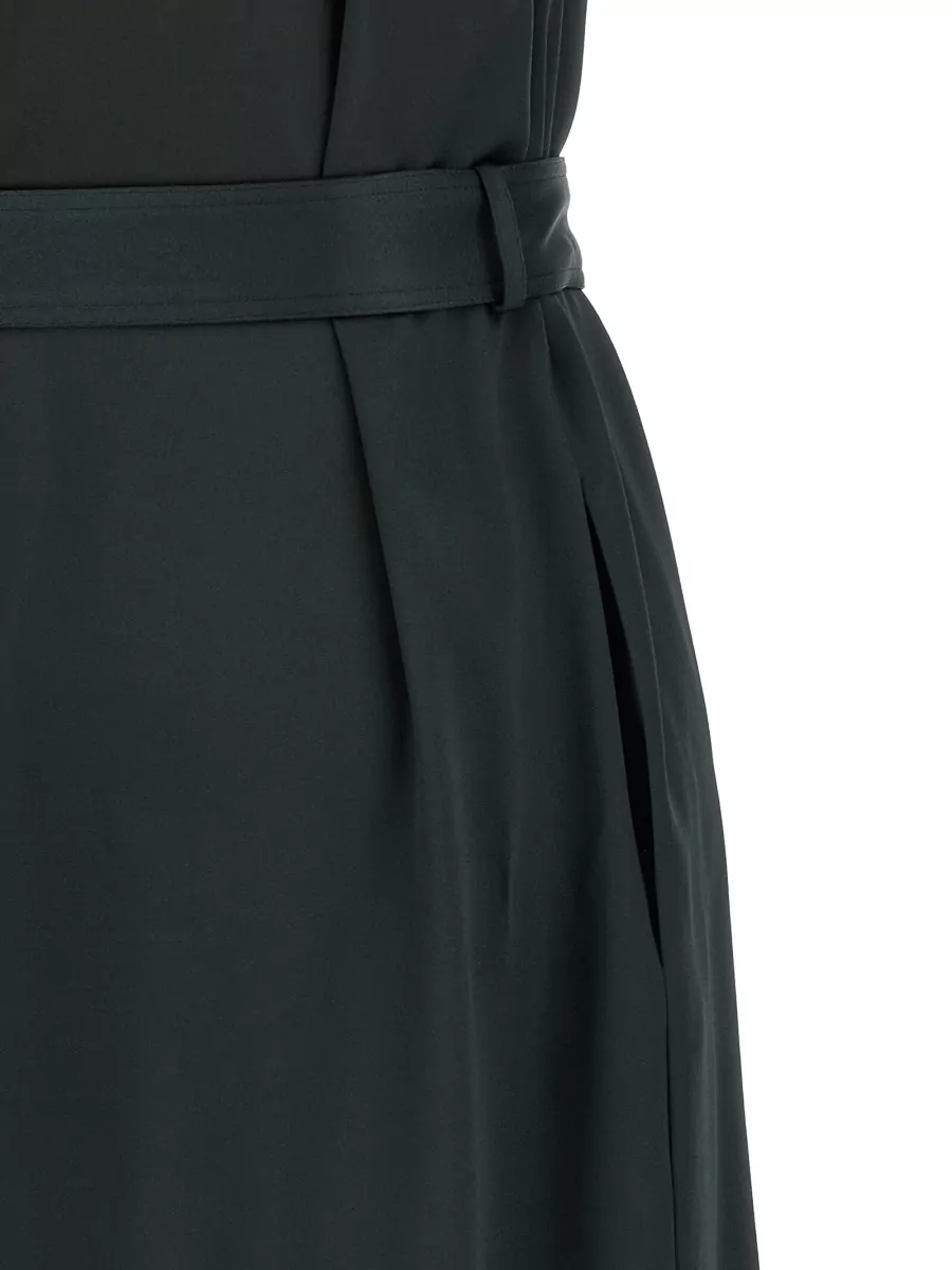 Tom Ford Halter Neck Sleeveless Belted Floor Length Dress