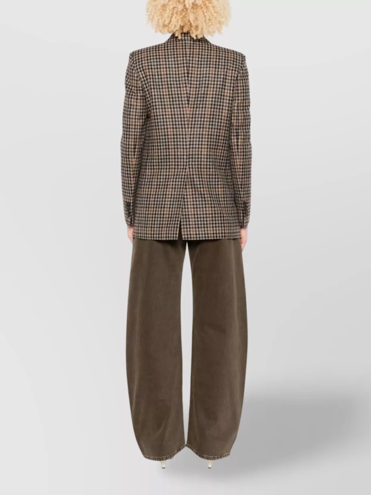 Tagliatore Checked Pattern Wool Jacket Front Pockets In Multi