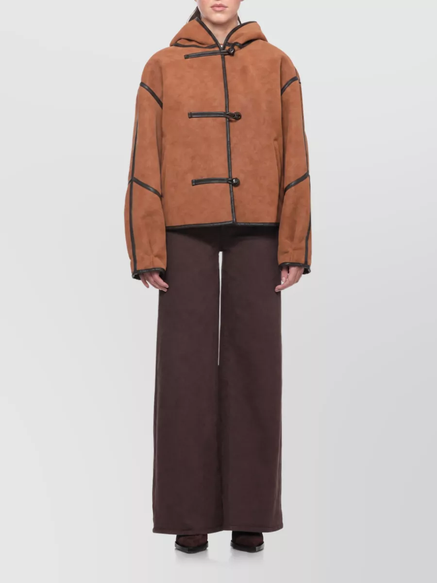 Stand Studio Faux Shearling Hooded Jacket