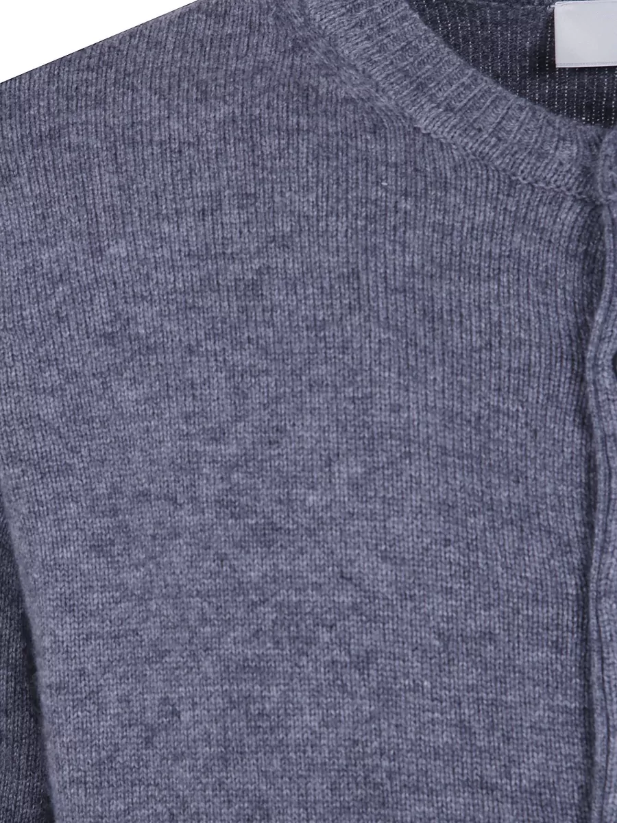 Dunst Cashmere Wool Crewneck Knit Cardigan