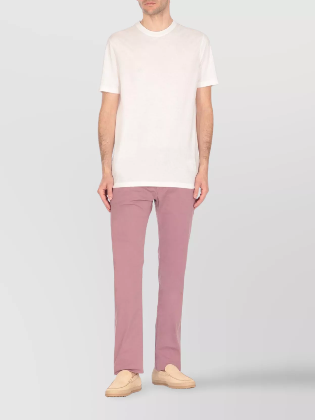 Jacob Cohen Straight Cut Cotton Pants Rivets