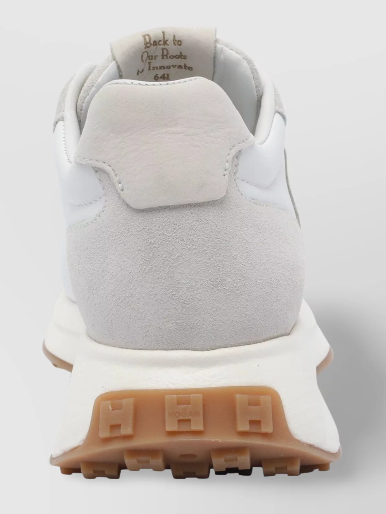 Hogan Round Toe Low Top Sneakers With Suede Accents