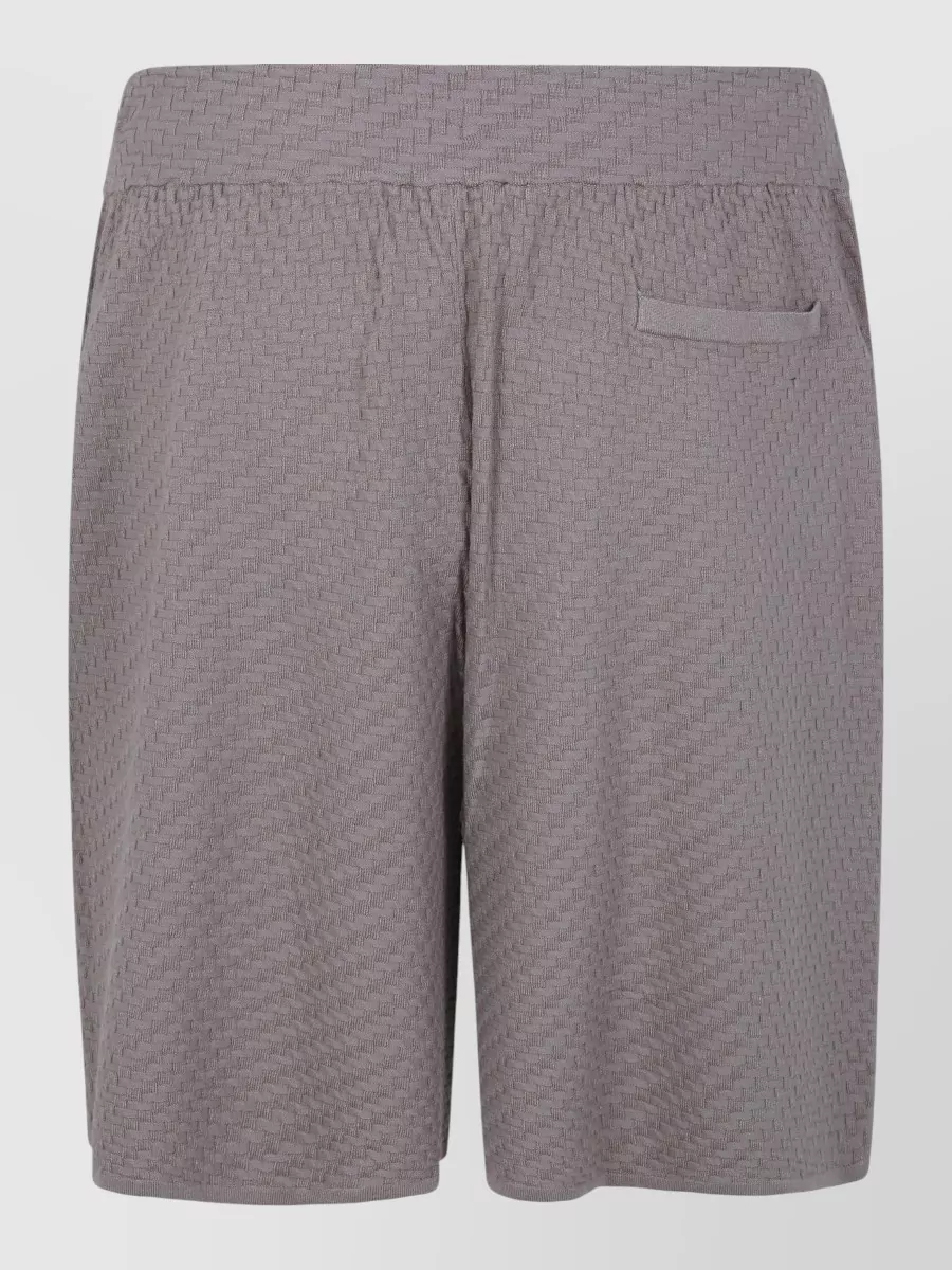 Emporio Armani Regular-Fit Straight-Leg Bermuda Trousers