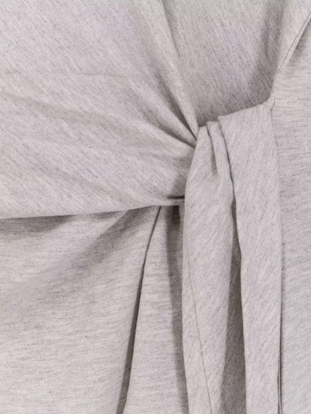 Hugo Boss Midi Dress With Knot Detail And Long Sleeves In Silver
