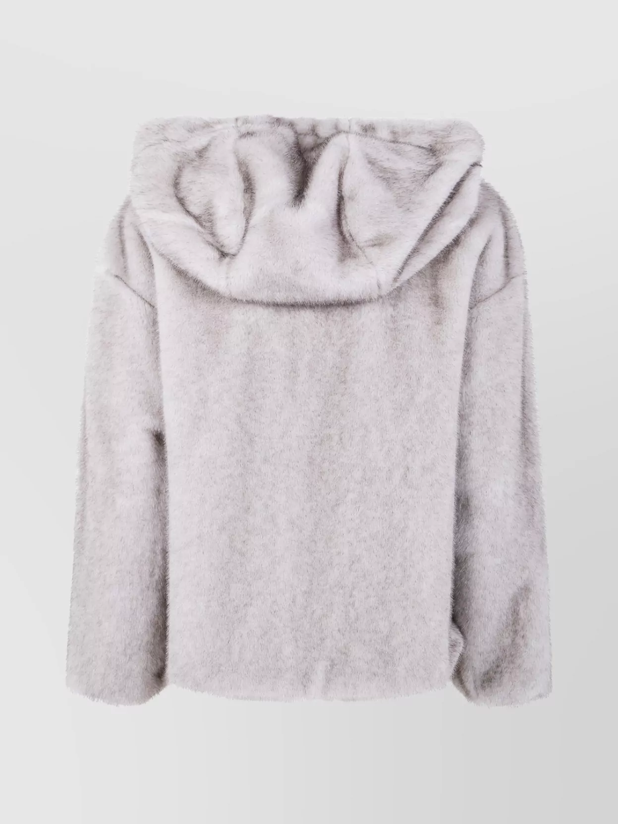 Herno Bomber Style Hooded Jacket With Drawstring Detail In Blue