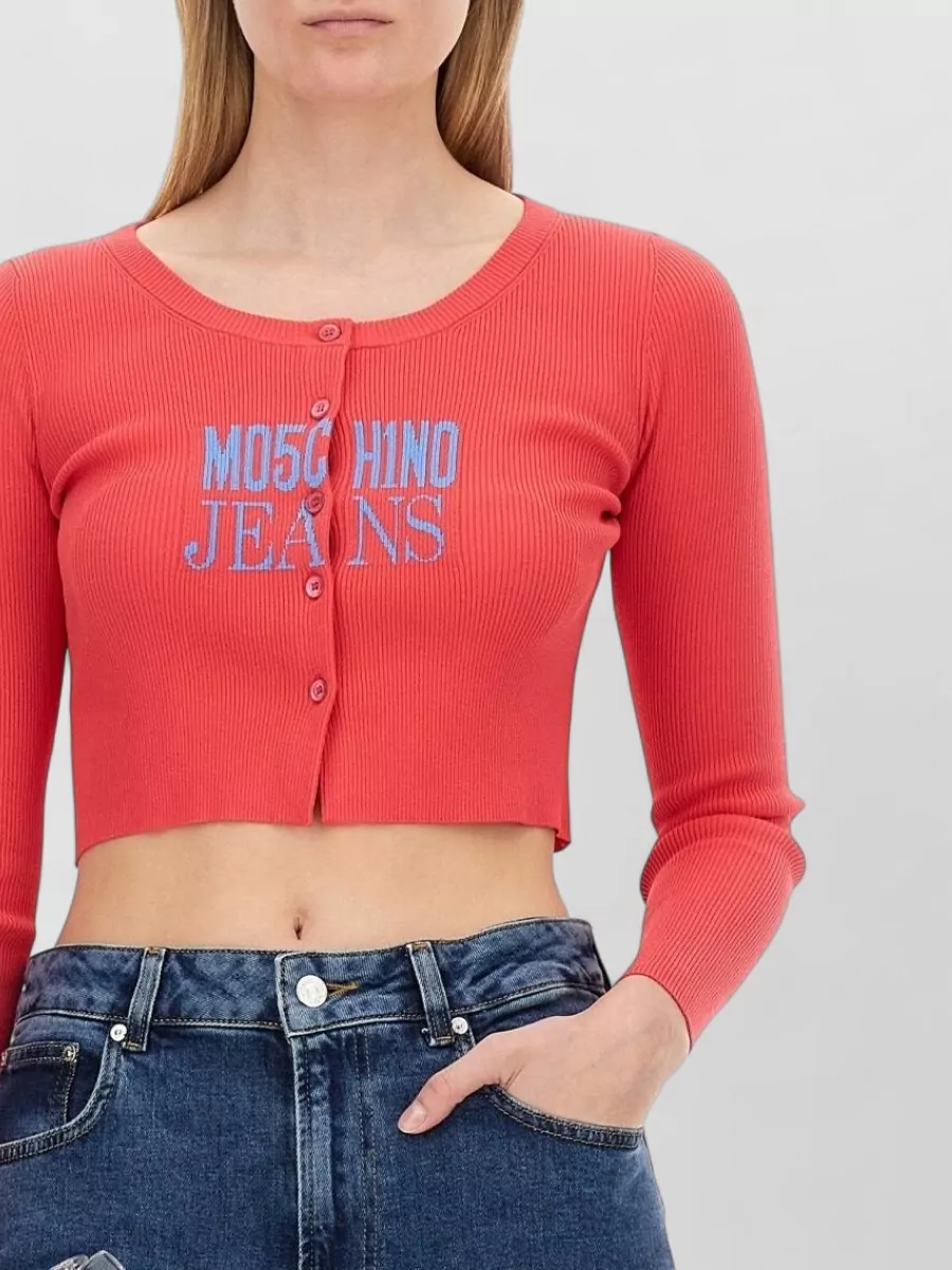 Moschino Slim-Fit Cropped Cardigan