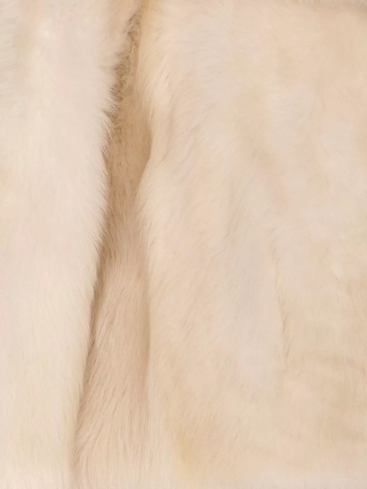 Yves Salomon Luxurious Faux Fur Jacket With Large Collar In Neutral