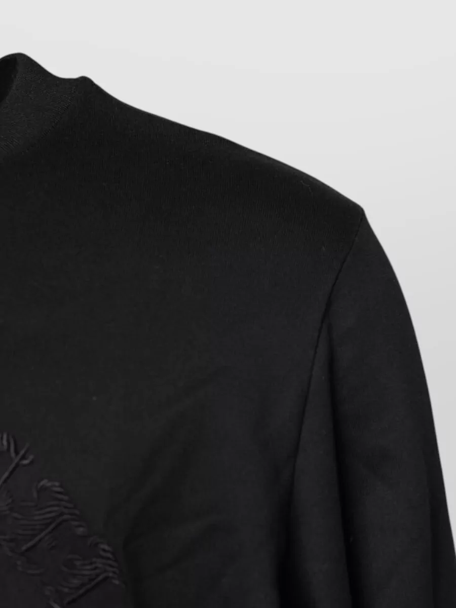 Dolce&Gabbana Cotton Embroidered Crew Neck Sweatshirt