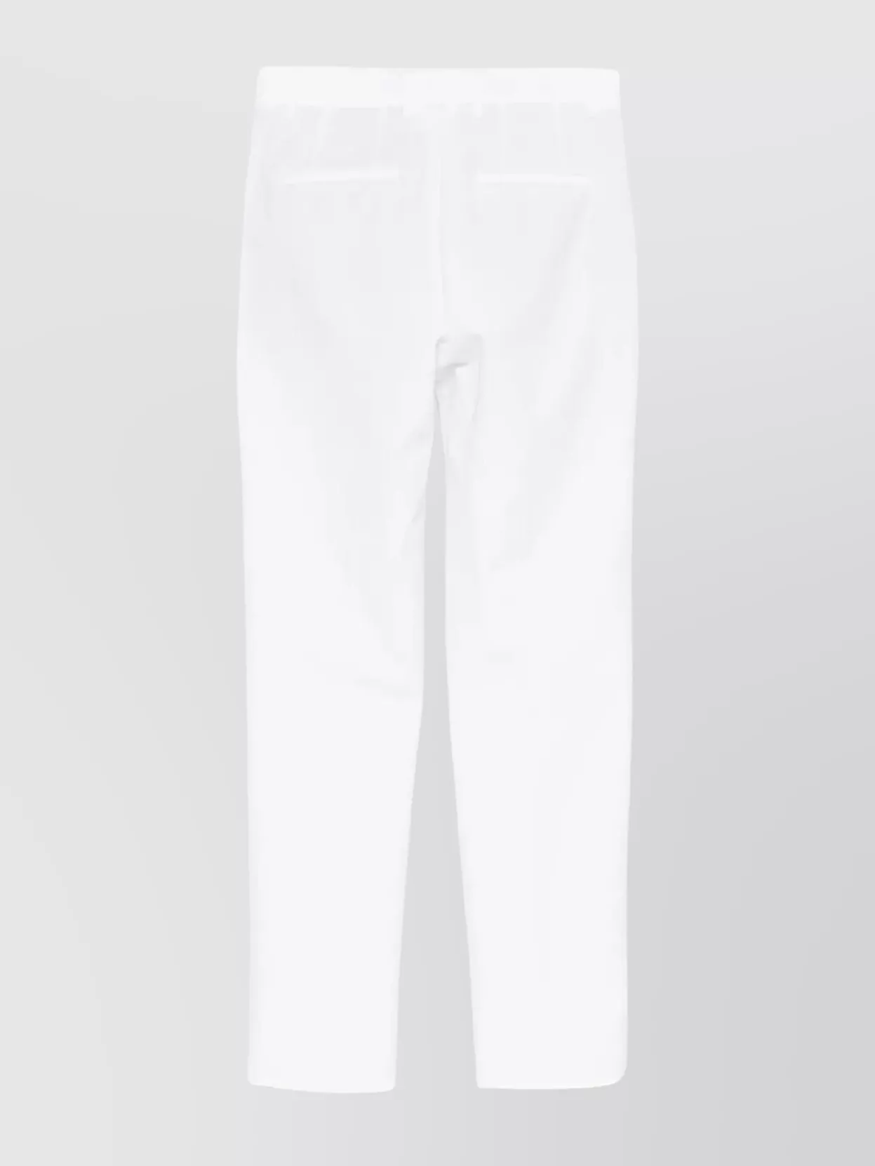 Incotex Pantaloni In Misto Cotone Con Gamba Affusolata In White