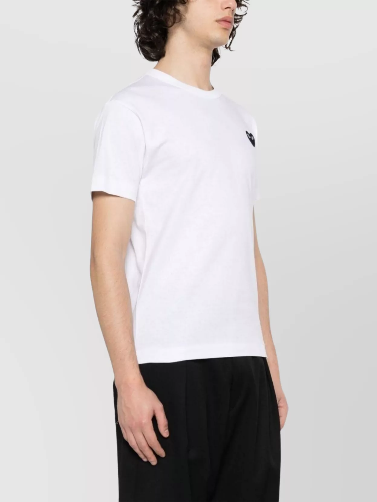 Comme Des Garçons Heart Patch Crew Neck T-Shirt