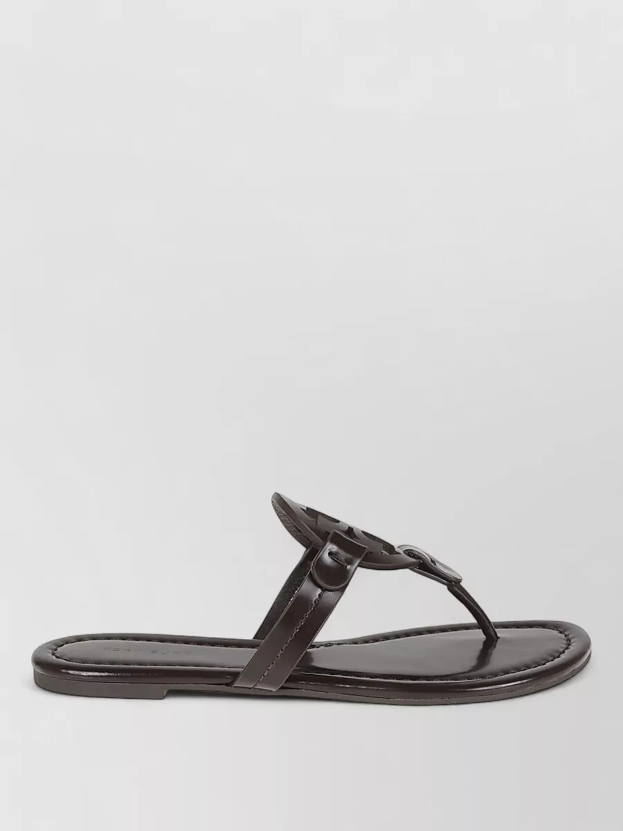 Tory Burch Miller Cut Out Flat Sole Open Toe Sandals