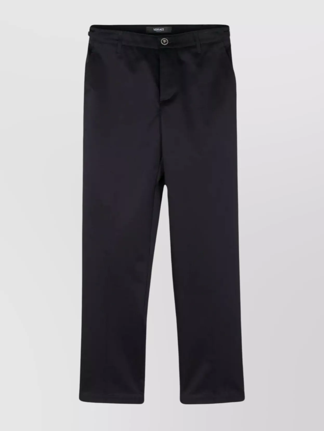 Shop Versace Tailored Pants With Adjustable Waist Straps