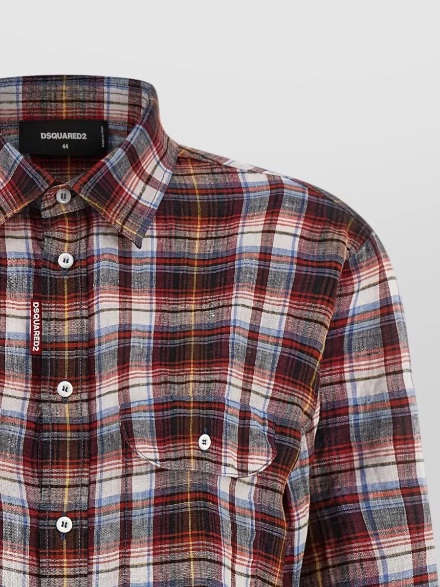 Dsquared2 Linen Checked Shirt